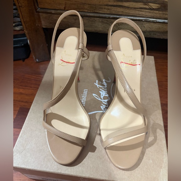 Louboutin Rosalie 100 MM Leather Sandals - Picture 7 of 16